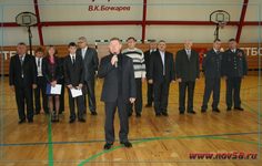Глава администрации Камешкирского района Н. П. Крутов произносит напутственную речь