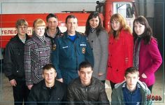 Вместе с начальником пожарной части С. И. Кругловым.
